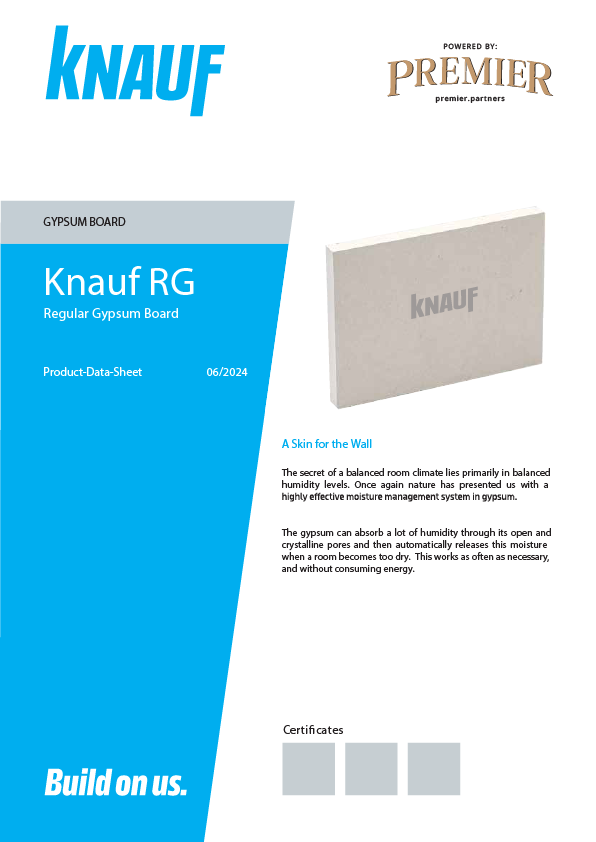 Knauf Regular Gypsum Board - RG-01